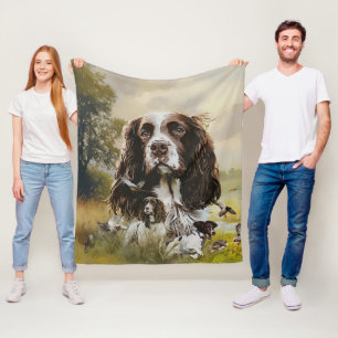 English Springer Spanel Fleecedecke