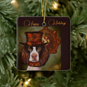 English Springer Spanel Keramikornament