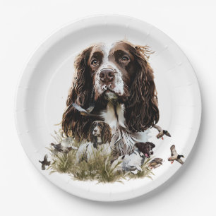 English Springer Spanel Pappteller