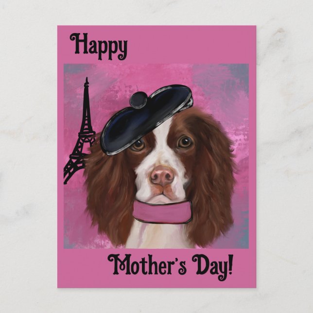 English Springer Spanel Postkarte (Vorderseite)