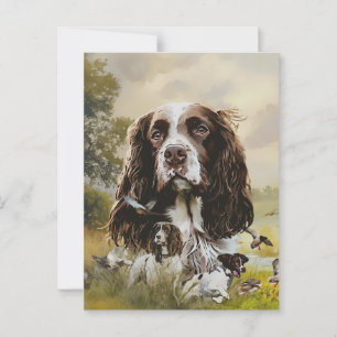 English Springer Spanel Postkarte