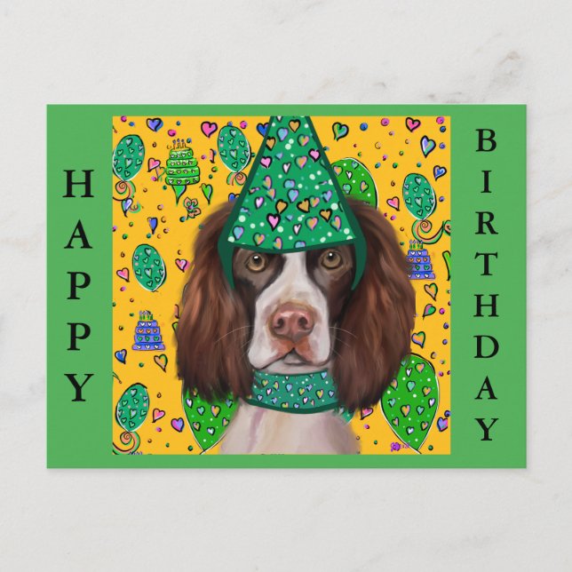 English Springer Spanel Postkarte (Vorderseite)