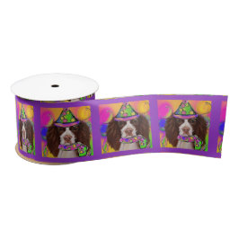 English Springer Spanel Satinband