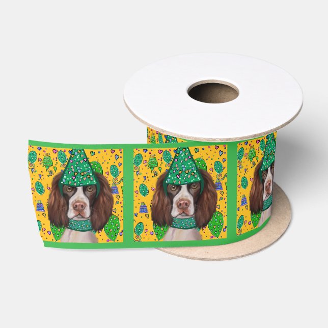 English Springer Spanel Satinband (Spule)