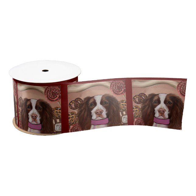 English Springer Spanel Satinband (Spule)