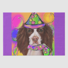 English Springer Spanel Seidenpapier