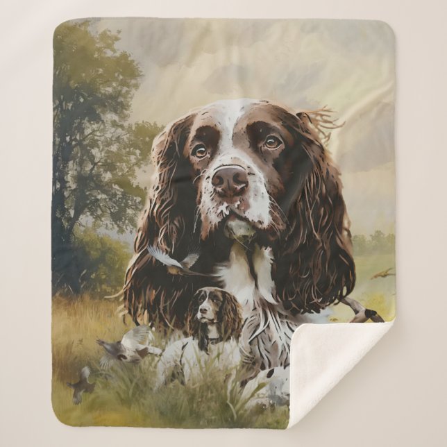 English Springer Spanel Sherpadecke (Vorderseite)
