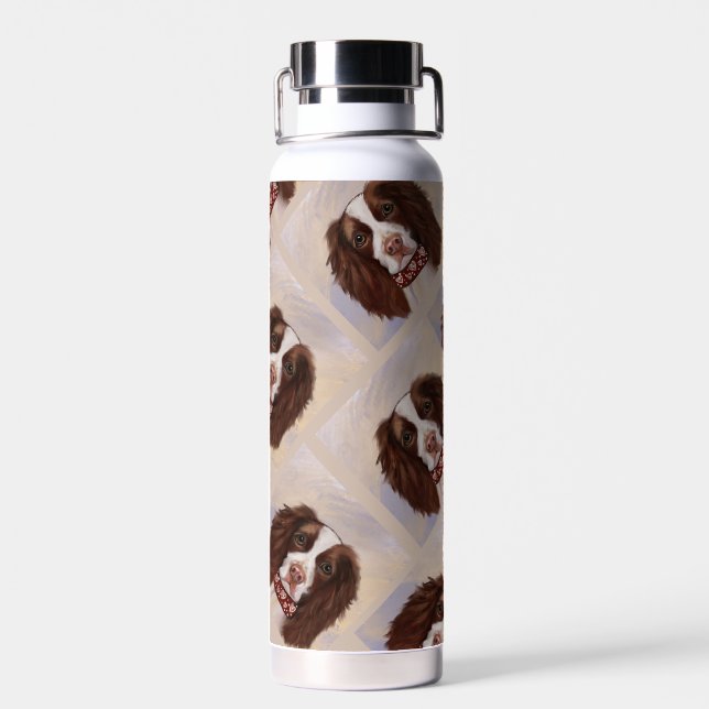 English Springer Spanel Trinkflasche (Rückseite)