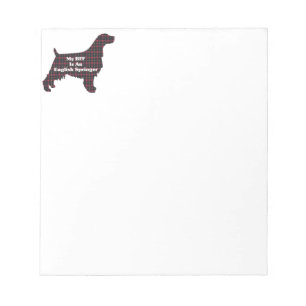 English Springer SPANIEL Bester Freund Forever Notizblock