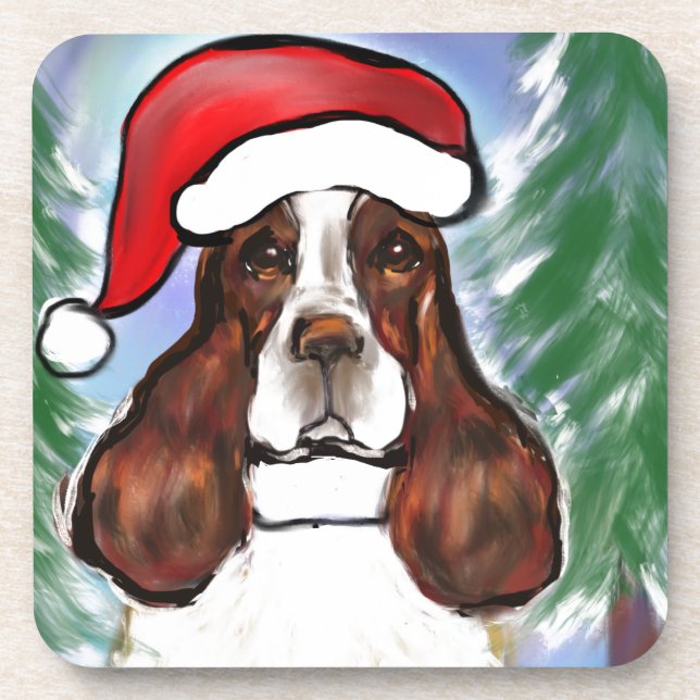ENGLISH SPRINGER SPANIEL GETRÄNKEUNTERSETZER (Vorderseite)