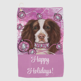 ENGLISH SPRINGER SPANIEL GOLFHANDTUCH