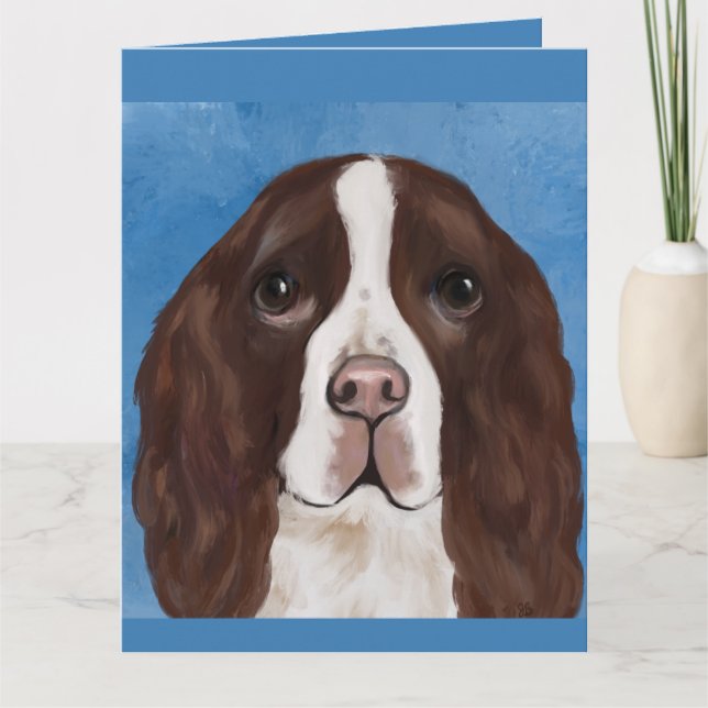 ENGLISH SPRINGER SPANIEL KARTE (Vorderseite)