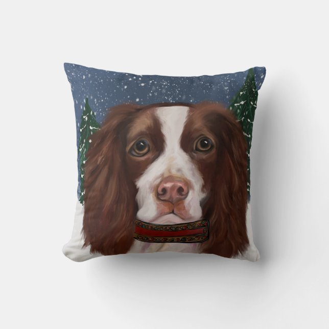 ENGLISH SPRINGER SPANIEL KISSEN (Vorderseite)