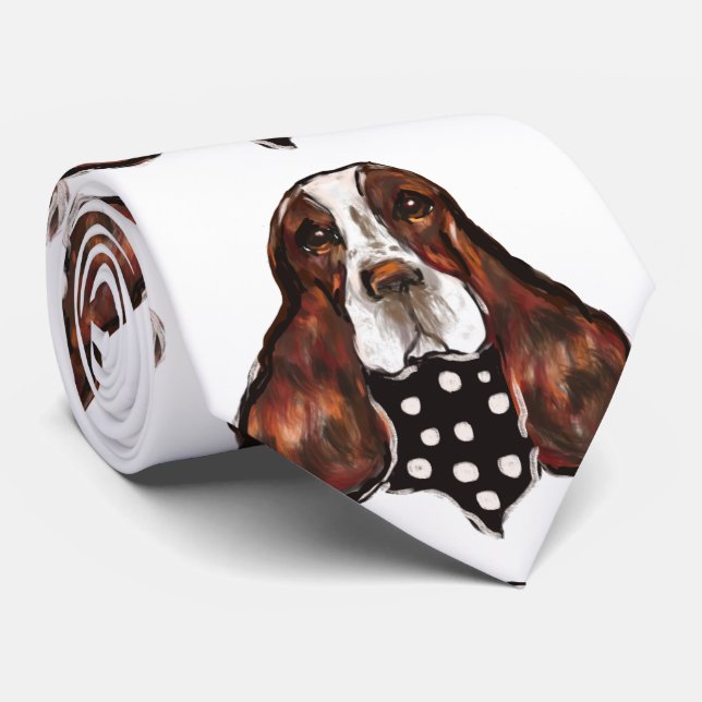 ENGLISH SPRINGER SPANIEL KRAWATTE (Gerollt)