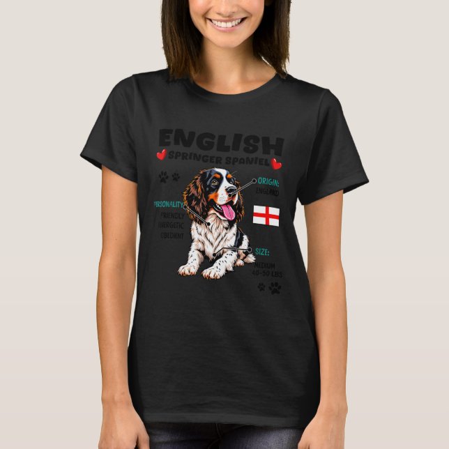 English Springer Spaniel Owner Funny Dog Lover  T-Shirt (Vorderseite)