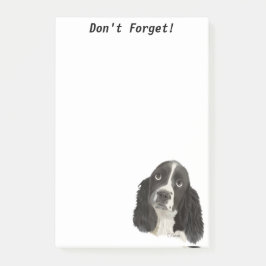 English Springer Spaniel Puppy Post-it Klebezettel