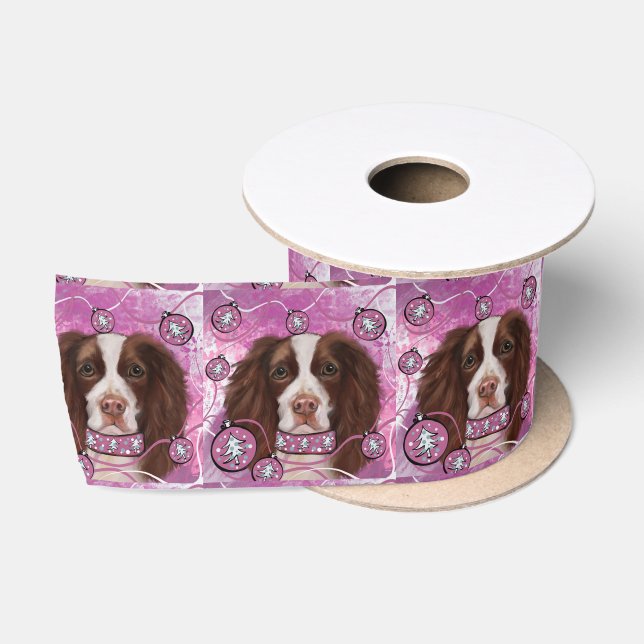 ENGLISH SPRINGER SPANIEL SATINBAND (Spule)