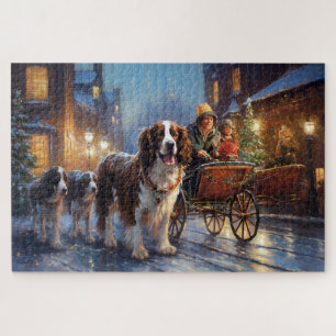 English Springer Spaniel Weihnachtsfestliche Jahre