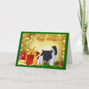 English Springer Spaniel Weihnachtskarten Geschenk Feiertagskarte