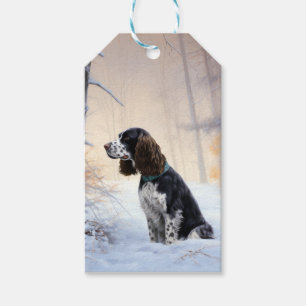 English Springer Spanier Let It Snow Christmas Geschenkanhänger