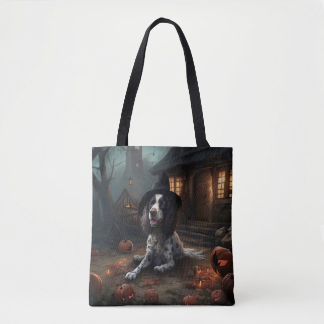 English Springer Spanier Pumpkins Halloween Beängs Tasche (Vorderseite)