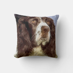 English Springer Spanisch Art Kissen
