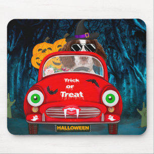 English Springer Spanischer Hund Car Beängstigend  Mousepad