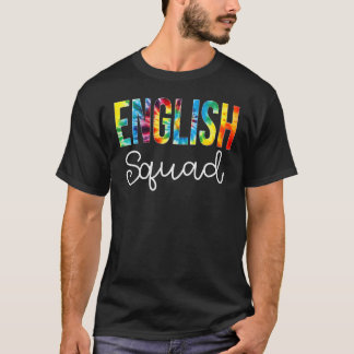 English Squad Tie Dye Appreciation Day Hello Back T-Shirt