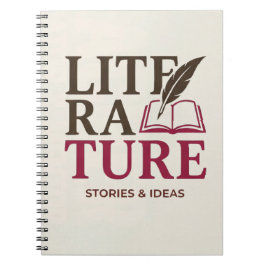 English Teacher Typography Design Notizblock