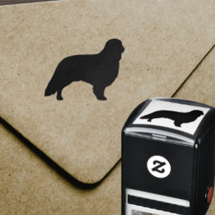 English Toy Spanel Hunde Rasse Silhouette Permastempel