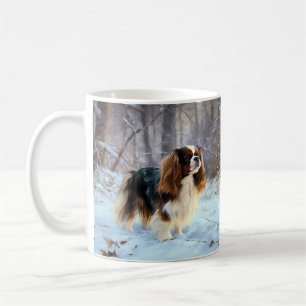 English Toy Spaniel Lass es schneien Weihnachten Kaffeetasse