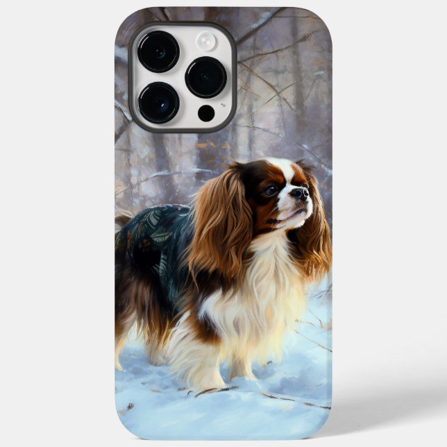 English Toy Spaniel Let It Snow Weihnachten Case-Mate iPhone 14 Pro Max Hülle (Rückseite)
