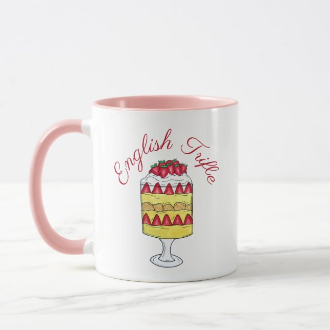 English Trifle Fruit Custard Dessert British Food Tasse (Links)