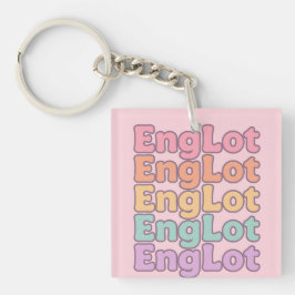 Englot Kawaii-Blasenbuchstabe Schlüsselanhänger