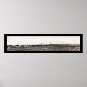 Enid OK Hoy Oil Field Foto 1917 Poster