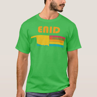 Enid Oklahoma Vintag bekümmertes Souvenir T-Shirt