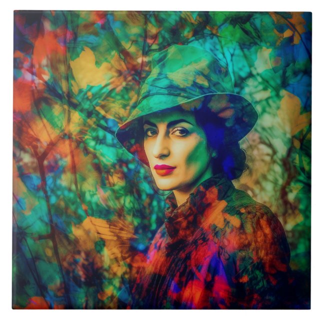 Enigma im Herbst Fliese (Vorderseite)