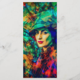 Enigma im Herbst-Lesezeichen Menükarte