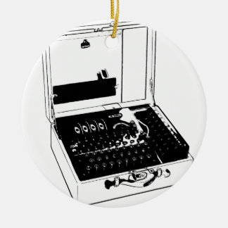 Enigma Machine Cryptography World War II Keramikornament