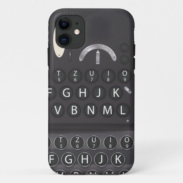 Enigma-Maschine Case-Mate iPhone Hülle (Rückseite)