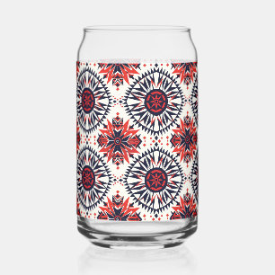 Enigmatisch Blau "Cosmic Interlock" Druckglas Tu Dosenglas