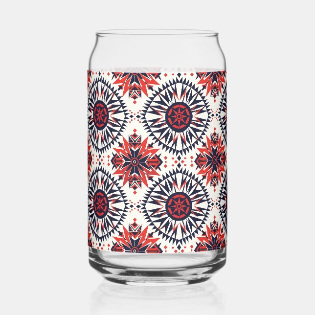 Enigmatisch Blau "Cosmic Interlock" Druckglas Tu Dosenglas (Vorderseite)