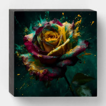 Enigmatisch Gelbe grüne Baccara-Rose