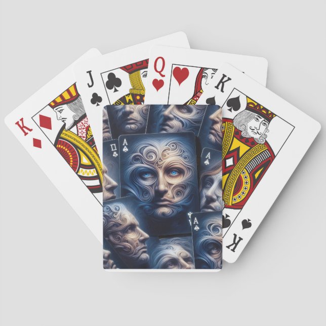 Enigmatische Träume: Surrealistische Spielkarten (Rückseite)