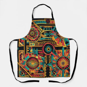 Enigmatischer Cyan "Aztec Dream" Cocina Schürze