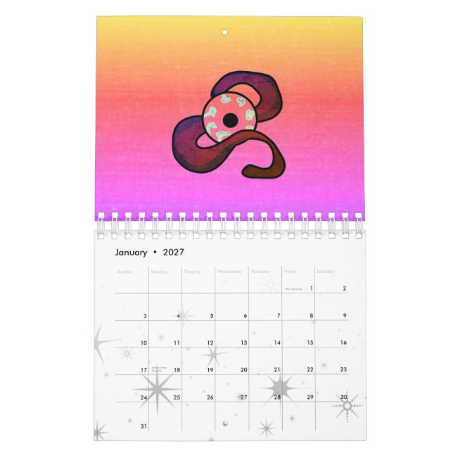 Enigmatisches Auge Kalender (Jan 2027)