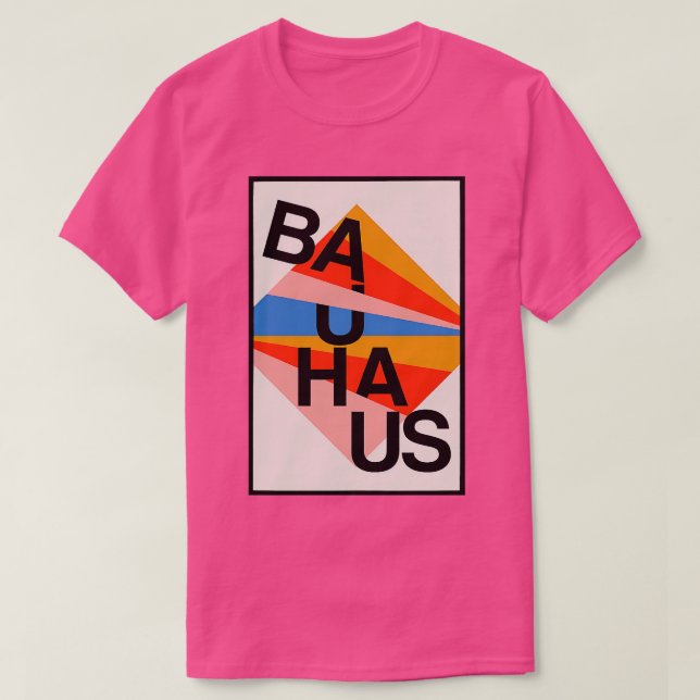 Enigmatisches Bauhaus Harmonische Erkundung T-Shirt (Design vorne)