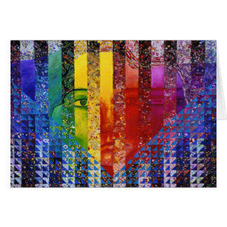 Énigme I - Déesse abstraite de femme d'arc-en-ciel