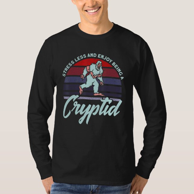 Enjoy Being A Cryptid Cryptid Creature T-Shirt (Vorderseite)