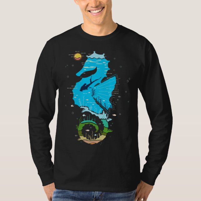 Enjoy GOD creation Save the Ocean Sea Underwater c T-Shirt (Vorderseite)